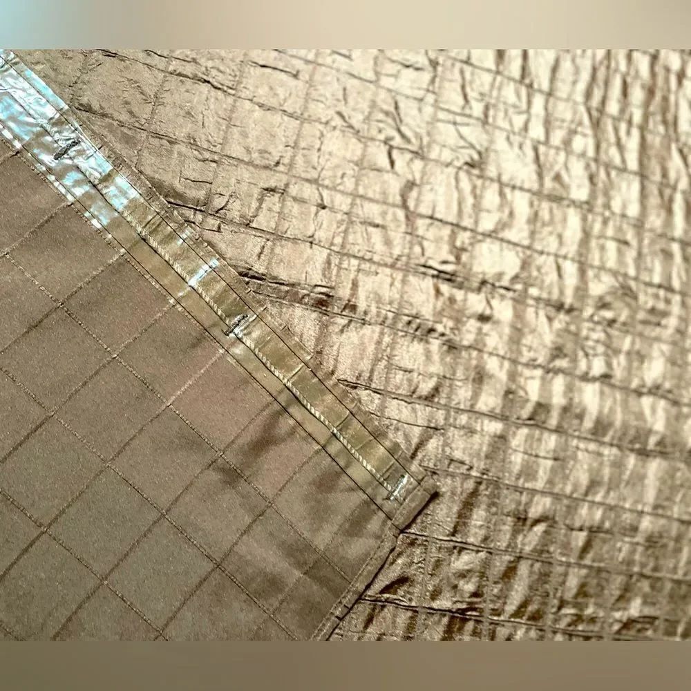 🔥❤️🔥 72” Fabric Shower Curtain Expresso Brown Textured Embroidery Geomet…